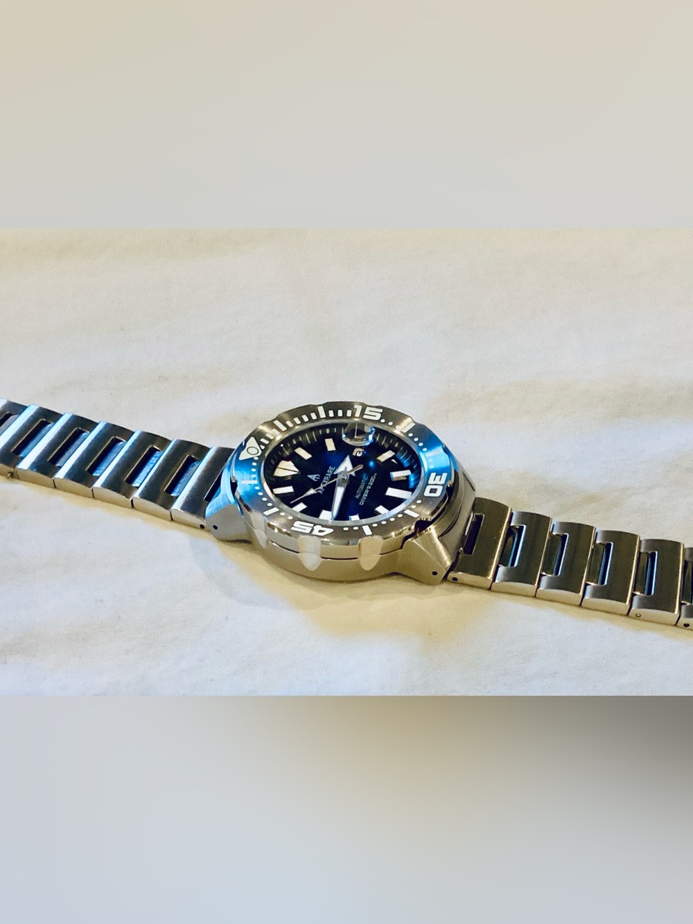 APEXRARE MONSTER 200m AUTOMATIC ¡LUMED BEZEL! SAPPHIRE | 41mm Diver Watch - Picture 11 of 16